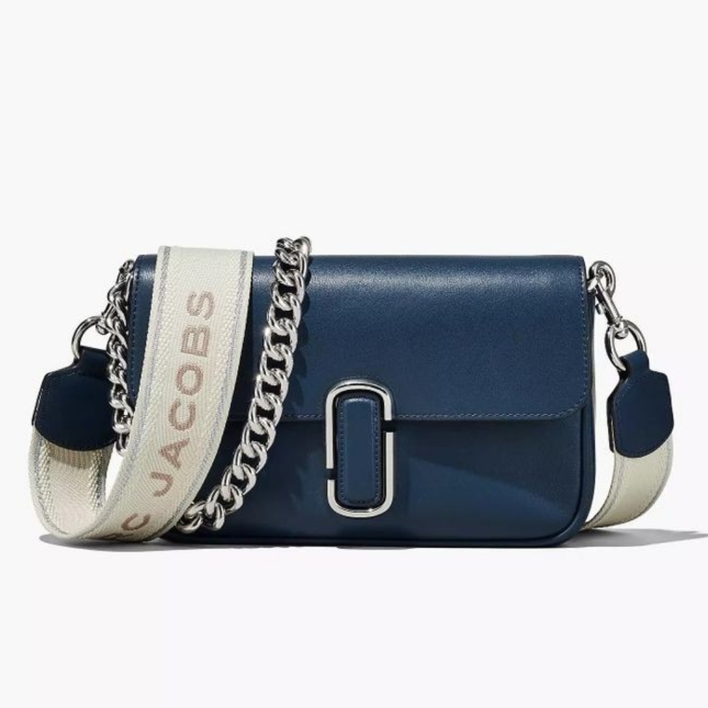 Marc Jacobs The J Marc Shoulder Bag with Silver Balloon Letter Bubble Strap